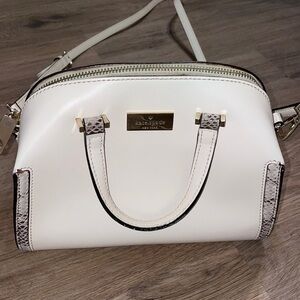 Kate Space Ivory/Snake Small Crossbody Bag